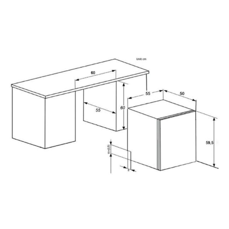 Kích thước máy rửa bát Canzy CZ-WQP892 Kích thước máy rửa bát Canzy CZ-WQP892