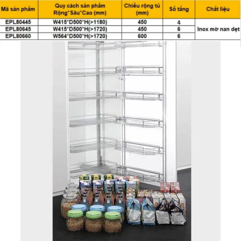 Kích thước tủ khô nan dẹt 6 tầng Eurogold EPL80645 Kích thước tủ khô nan dẹt 6 tầng Eurogold EPL80645