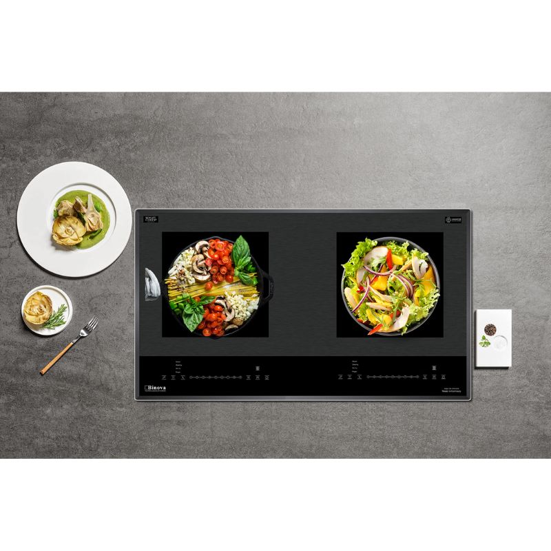 Bếp từ đôi Binova BI-1088GM lắp âm 4 Ảnh thực tế bếp từ đôi Binova BI-1088GM lắp âm