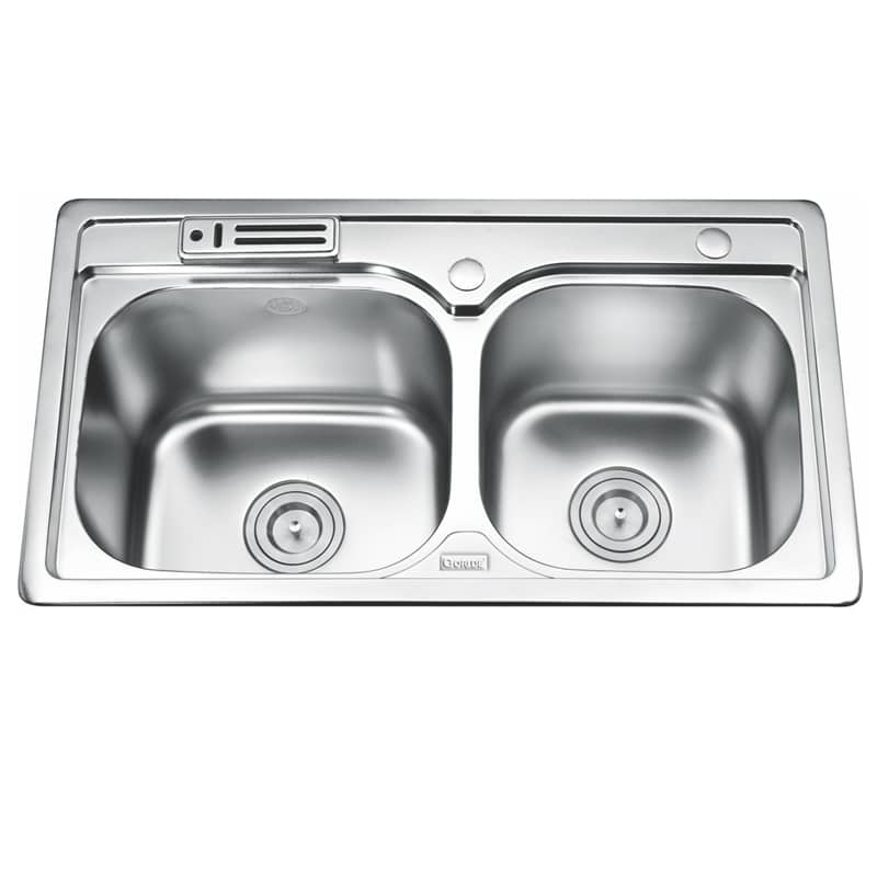 Chậu rửa bát inox 2 hố Gorlde GD-5712 3 Chậu rửa bát inox 2 hố Gorlde GD-5712