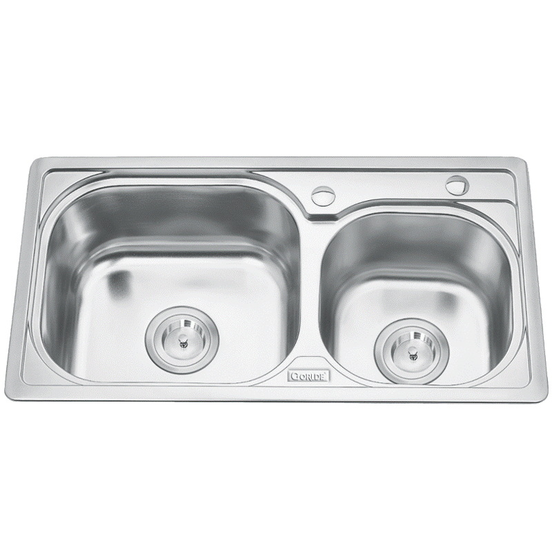 Chậu rửa bát inox 2 hố Gorlde B-208 3 Chậu rửa bát inox 2 hố Gorlde B-208