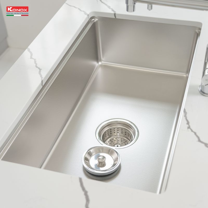 Hình ảnh chậu rửa bát Konox chống xước KN8146SU Dekor Basic Hình ảnh chậu rửa bát Konox chống xước KN8146SU Dekor Basic
