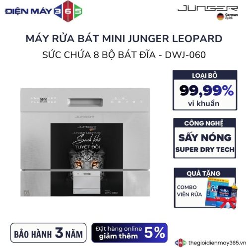 Máy rửa bát mini Junger Model DWJ-060