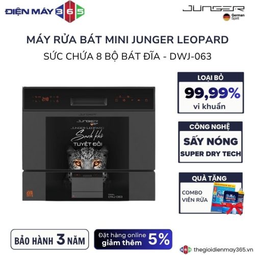 Máy rửa bát mini Junger Model DWJ-063