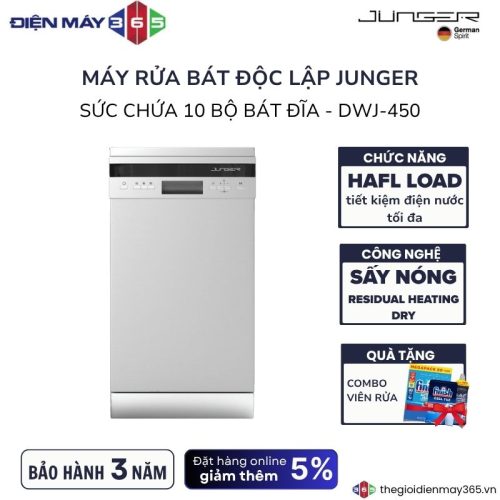 Máy rửa bát độc lập Junger DWJ-450
