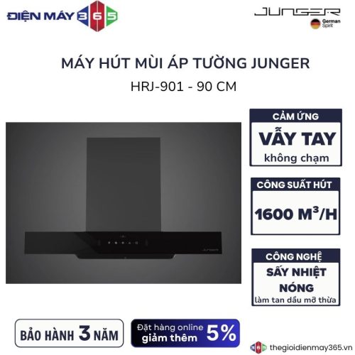 Máy hút mùi áp tường Junger HRJ-901