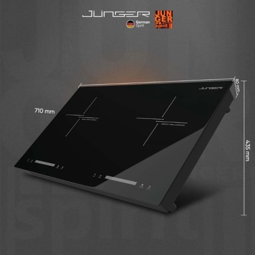 Kích thước bếp từ đôi Junger CEJ-201-II lắp âm