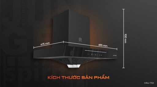 kich thuoc may hut mui am tu junger hrj 701 black