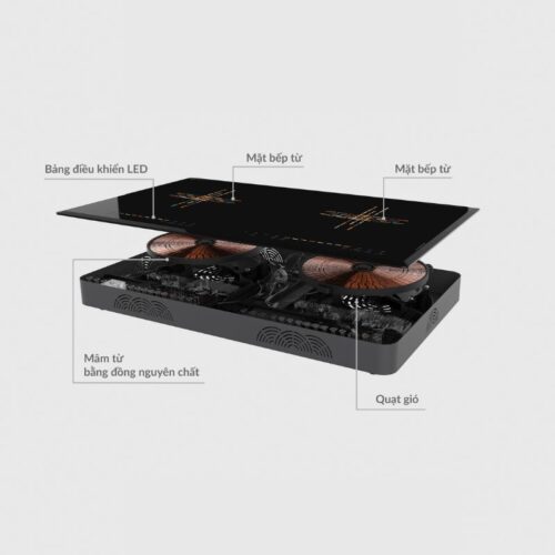 Bếp từ đôi Hawonkoo CEH-208-II lắp âm - Ảnh 3