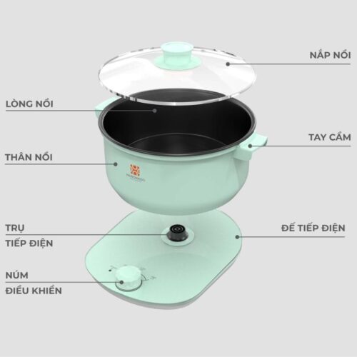 Nồi lẩu điện Hawonkoo HEH-100-GE - Ảnh 3