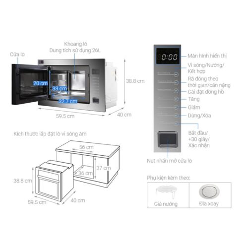Lò vi sóng Junger TK-90 - Ảnh 3