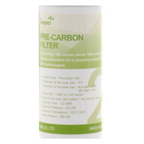 Thông số lõi lọc than hoạt tính Ionpia ION-C1 (lõi 2)