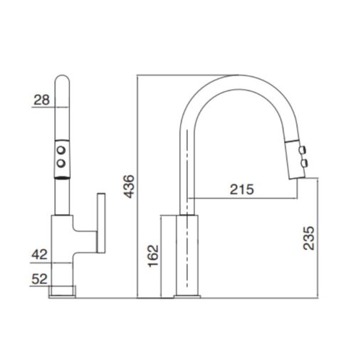 Ảnh 2D Kluger KLF0005B có dây rút