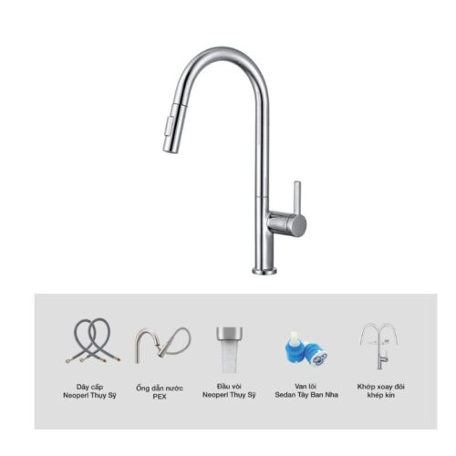 Ảnh cấu tạo Kluger KLF0003C có dây rút