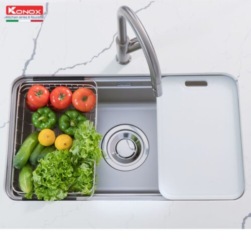 Ảnh chậu rửa bát đá 1 hố Konox KN8347SU Dekor Basic