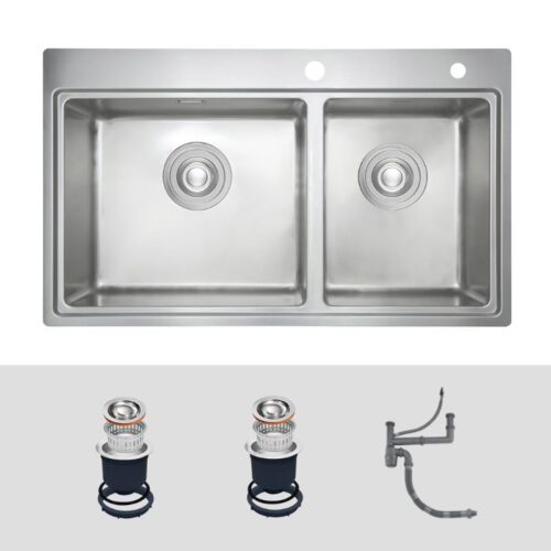 Bộ lọc chậu rửa bát 2 hố Kluger KW8211S-S84