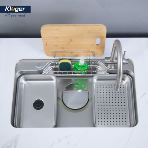 Chậu rửa bát 1 hố Kluger KF7848FS-S78 Plus