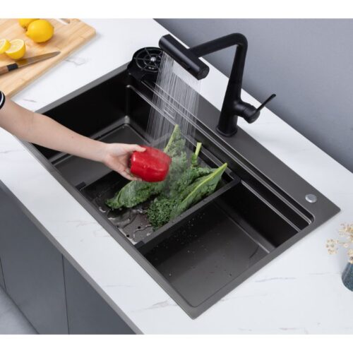 Chậu rửa bát 1 hố Kluger KWF8161FB-S76