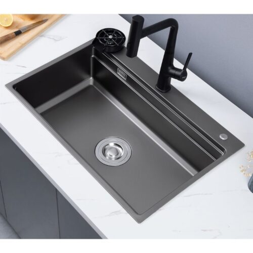 Chậu rửa bát 1 hố Kluger KWF8161FB-S76 Plus