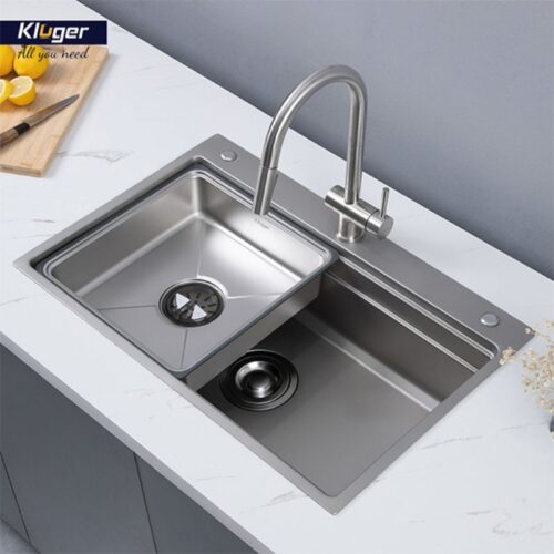 Chậu rửa bát 1 hố Kluger KWF8161FS-S76 Plus