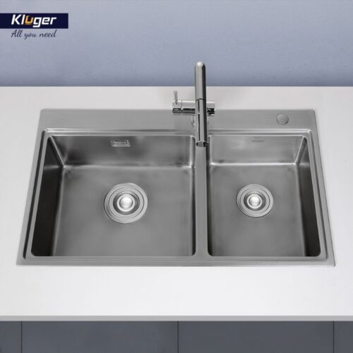 Chậu rửa bát 2 hố Kluger KW8211S-S84