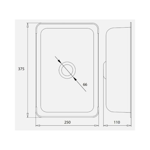 Kích thước chậu rửa nhỏ inox Kluger KSWB-401FS