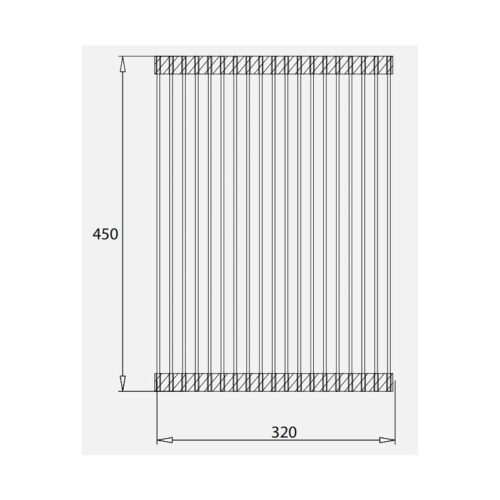 Kích thước giá để đồ inox Kluger KRM-02