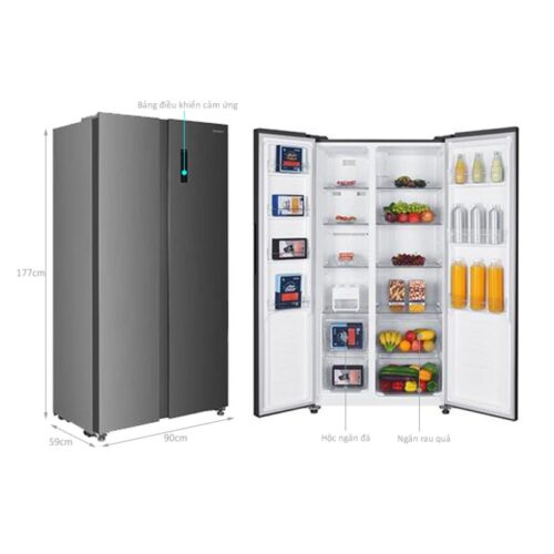 Thông số tủ lạnh 2 cánh side by side 442 lít Sharp SJ-SBX440V-SL