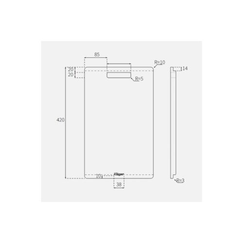 Thớt gỗ tre Kluger KCB-105W
