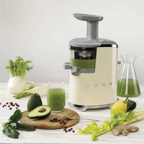 Ảnh máy ép chậm trái cây Smeg SJF01CREU Cream