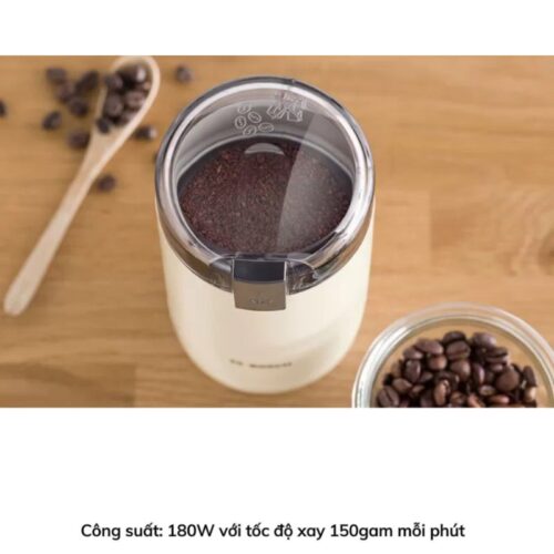 Ảnh thực tế máy xay cafe cầm tay Bosch TSM6A017C - Màu Kem