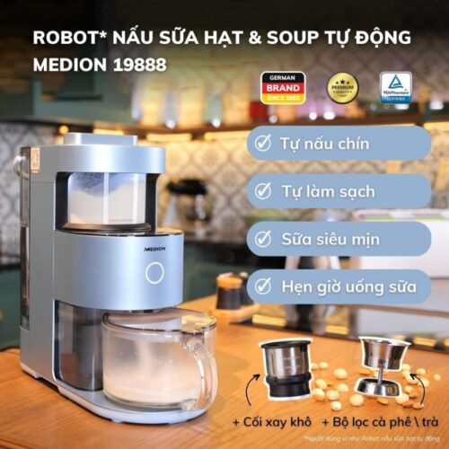 Hình ảnh máy Làm Sữa Hạt Tự Động Medion MD 19888