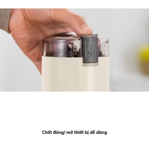 Khóa bấm máy xay cafe cầm tay Bosch TSM6A017C - Màu Kem
