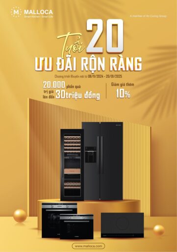 Malloca mừng sinh nhật tuổi 20 - 20.000 quà tặng giá trị đang chờ bạn tại Điện Máy 365! 18 Malloca mừng sinh nhật tuổi 20 - 20.000 quà tặng giá trị đang chờ bạn tại Điện Máy 365!
