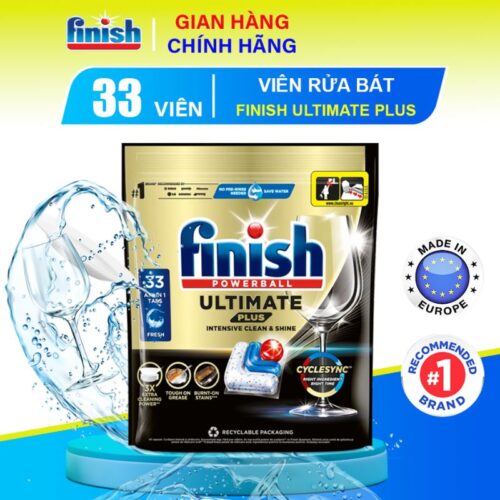 Ảnh thuực tế Finish Ultimate Plus túi 33 viên