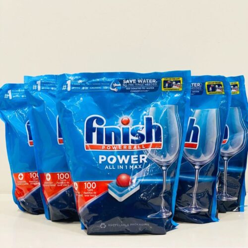 Viên rửa bát Finish Power All In One 100 viên - Ảnh 4