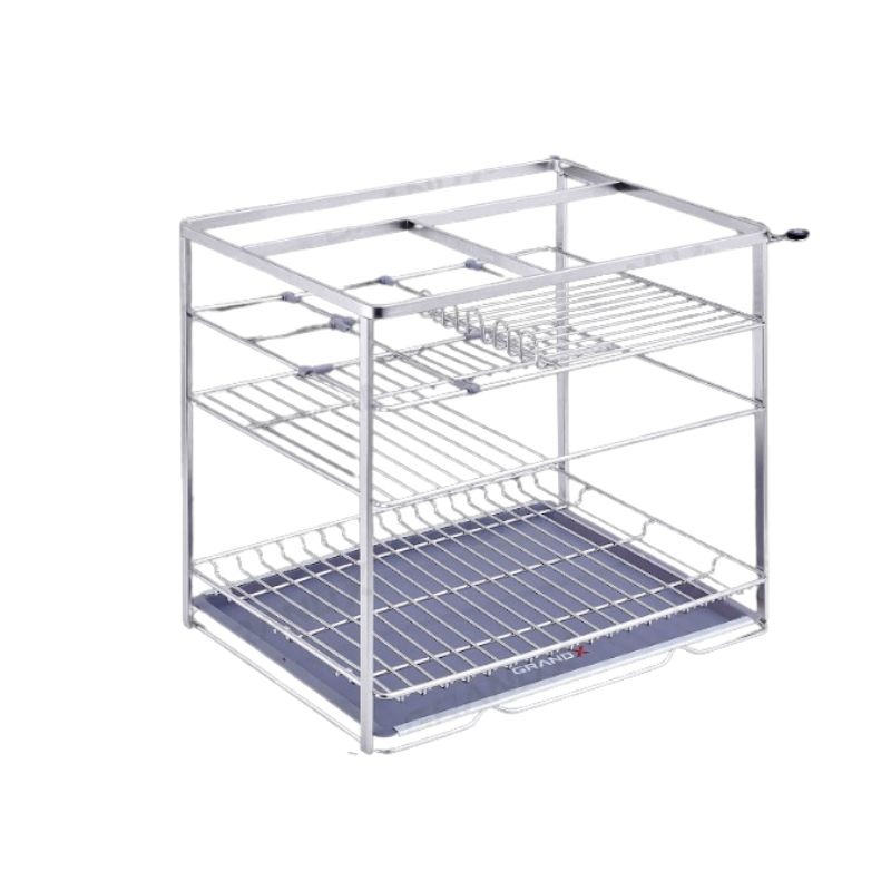 Giá đựng chai lọ gia vị nan dẹt GrandX XS.40S 3 Giá đựng chai lọ gia vị nan dẹt GrandX XS.40S
