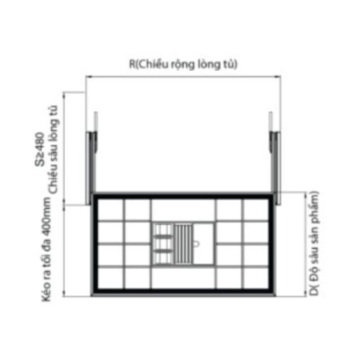 Kích thước ngăn kéo đồ trang sức bọc da cao cấp GrandX XM.80C
