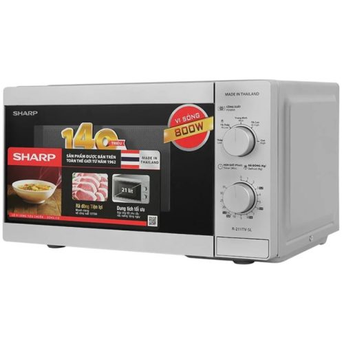 Ảnh lò vi sóng Sharp R-211TV-SL 21 Lít