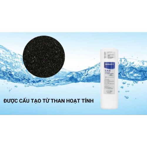 Ảnh lõi lọc nước Sanaky số 2 GAC Than hoạt tính