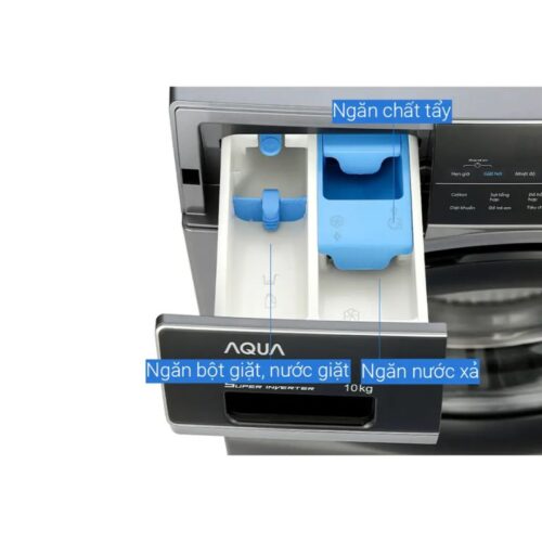 Ảnh máy Giặt Aqua Inverter 10 Kg AQD-A1000G.S cửa trước