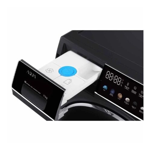 Ảnh máy Giặt Aqua Inverter 11 Kg AQD-DDW1100J.BK cửa trước