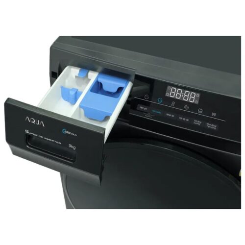 Ảnh máy Giặt Aqua Inverter 9 Kg AQD-D903G.BK cửa trước
