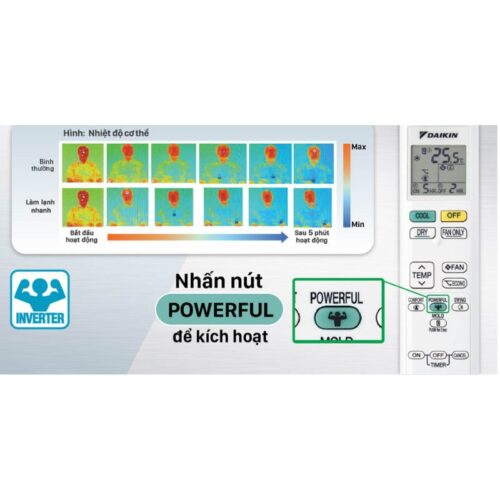 Ảnh máy lạnh 2 chiều Daikin Inverter 2 Hp FTHF50VAVMV/RHF50VAVMV