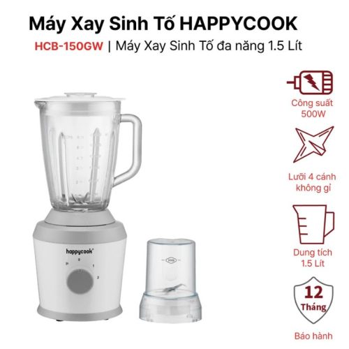 Ảnh máy xay sinh tố HappyCook HCB-150GW 1.5 Lít
