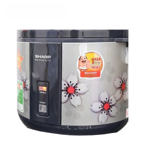 Ảnh nồi cơm điện Sharp KS-NR181STV ""SS"" 1.8 lít