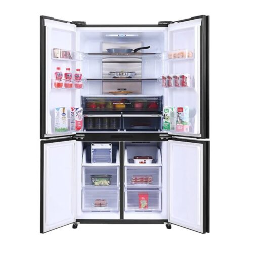 Ảnh tủ Lạnh 4 cánh Multi Doors Inverter 572 Lít Sharp SJ-FX640V-SL