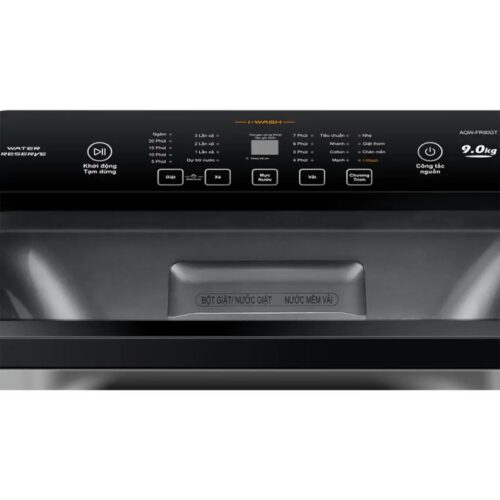Bảng điều khiển máy giặt Aqua 9 Kg AQW-FR90GT.S cửa trên