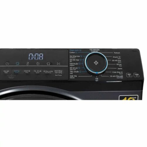 Bảng điều khiển máy Giặt Aqua Inverter 8.5 Kg AQD-A852J.BK cửa trước