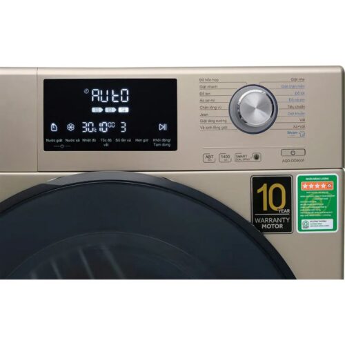 Bảng điều khiển máy Giặt Aqua Inverter 9 Kg AQD-DD900F (N) cửa trước
